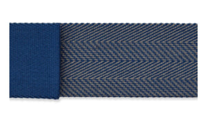 Gurtband 40mm marineblau/hellblau beidseitig
