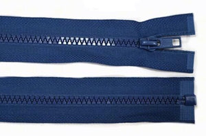 teilbarer Jacken-Reißverschluss blau 45 cm