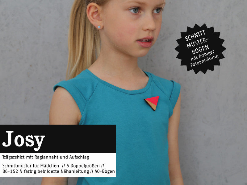 Schnittreif - Josy - Trägershirt mit Raglannaht und Aufschlag