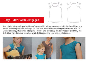 Schnittreif - Josy - Trägershirt mit Raglannaht und Aufschlag