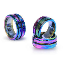 Lade das Bild in den Galerie-Viewer, KnitPro Reihenzähler-Ring Größe 8 - 18,2mm Regenbogen

