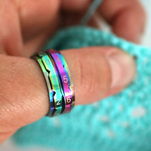 KnitPro Reihenzähler-Ring Größe 8 - 18,2mm Regenbogen