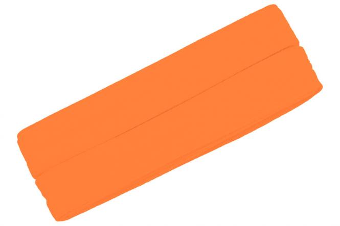Jersey-Schrägband Viskose 3 Meter orange neonorange Nr. 952