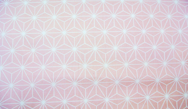Baumwollstoff geometrische Sterne rosa