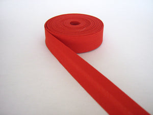 Schrägband Uni rot 20mm