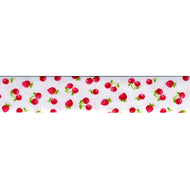 Schrägband Kirschen und Erdbeeren