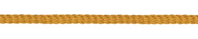 Kordel Parkakordel gedreht 4mm gelb senfbraun