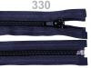 teilbarer Jacken-Reißverschluss blau dunkelblau 40 cm