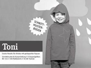 Schnittreif - TONI – Kapuzensweater für Jungs und Mädchen