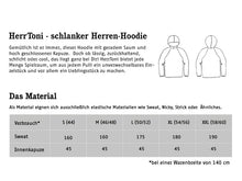 Lade das Bild in den Galerie-Viewer, Schnittreif - HerrTONI - Kapuzensweater für Herren
