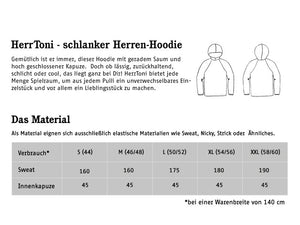 Schnittreif - HerrTONI - Kapuzensweater für Herren