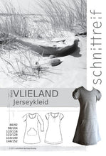 Lade das Bild in den Galerie-Viewer, Schnittreif - kleinVLIELAND Jerseykleid mit Rundhalsausschnitt
