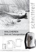 Lade das Bild in den Galerie-Viewer, Schnittreif - WALCHEREN Shirt mit Ärmelstreifen für Männer und große Jungs
