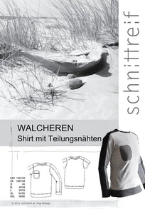 Schnittreif - WALCHEREN Shirt mit Ärmelstreifen für Männer und große Jungs