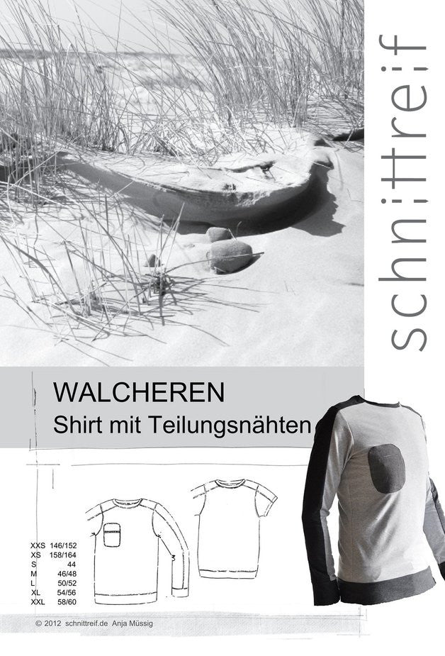 Schnittreif - WALCHEREN Shirt mit Ärmelstreifen für Männer und große Jungs